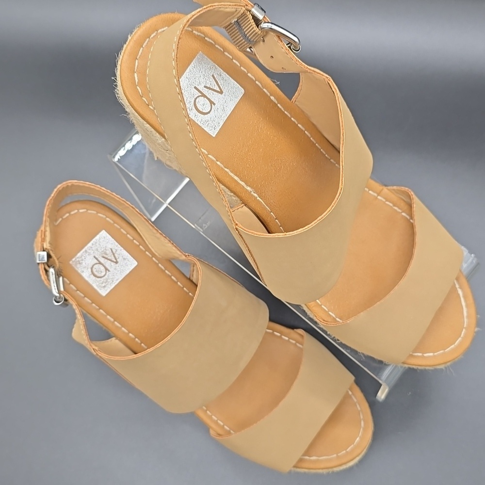 DV | Target Branded| Tan | Espadrille |Wedge Sandals | Size 10M - Picture 2 of 8